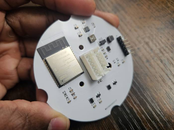 ESP32 PCB in hand