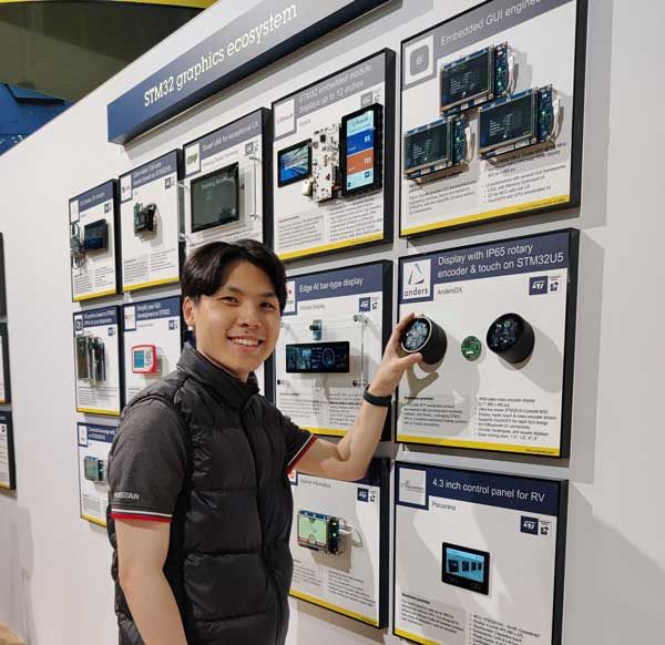 JVION Digital Rotary Device featured at ST Microelectronics embedded world